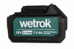 Wetrok Portavac BeFree Lithium-ion batterij 18V/7.5Ah