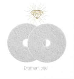 Diamant Pad Wit 9 Inch, 229 X 22 Mm Stap 1